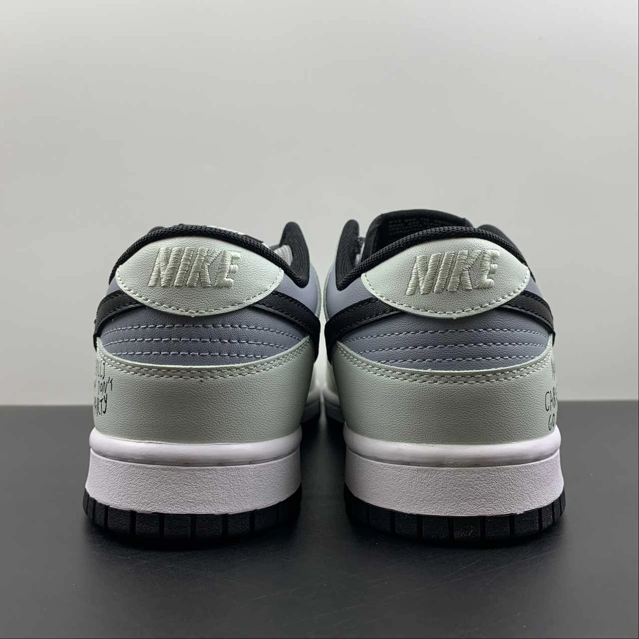 SB Dunk Low Light Green Rice Grey Black DD3696-255 Durable durability Resilient Sole