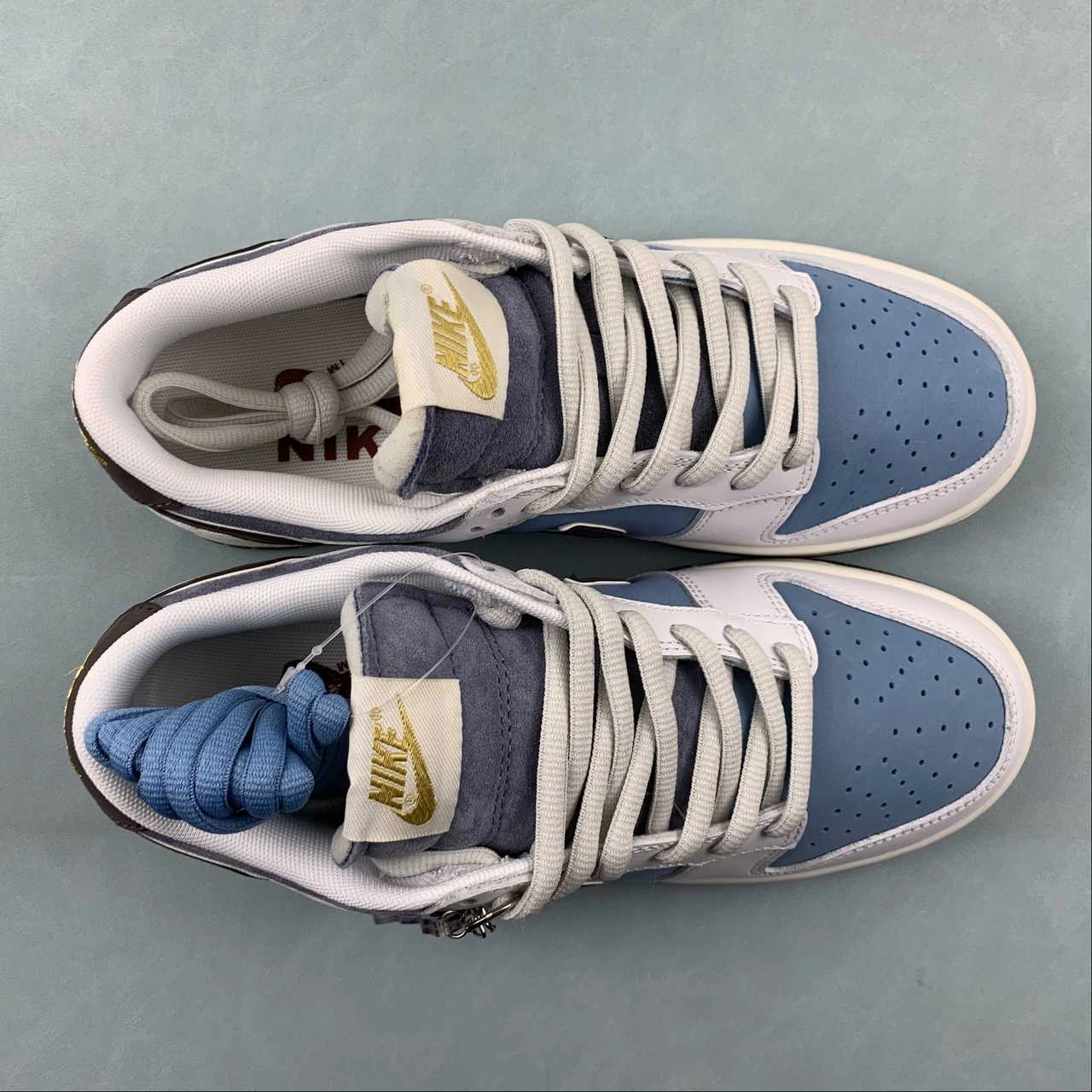 Otomo Katsuhiro x SB Dunk Low Steamboy OST Blue Black White MS2022-886 Hollowed Out Panels