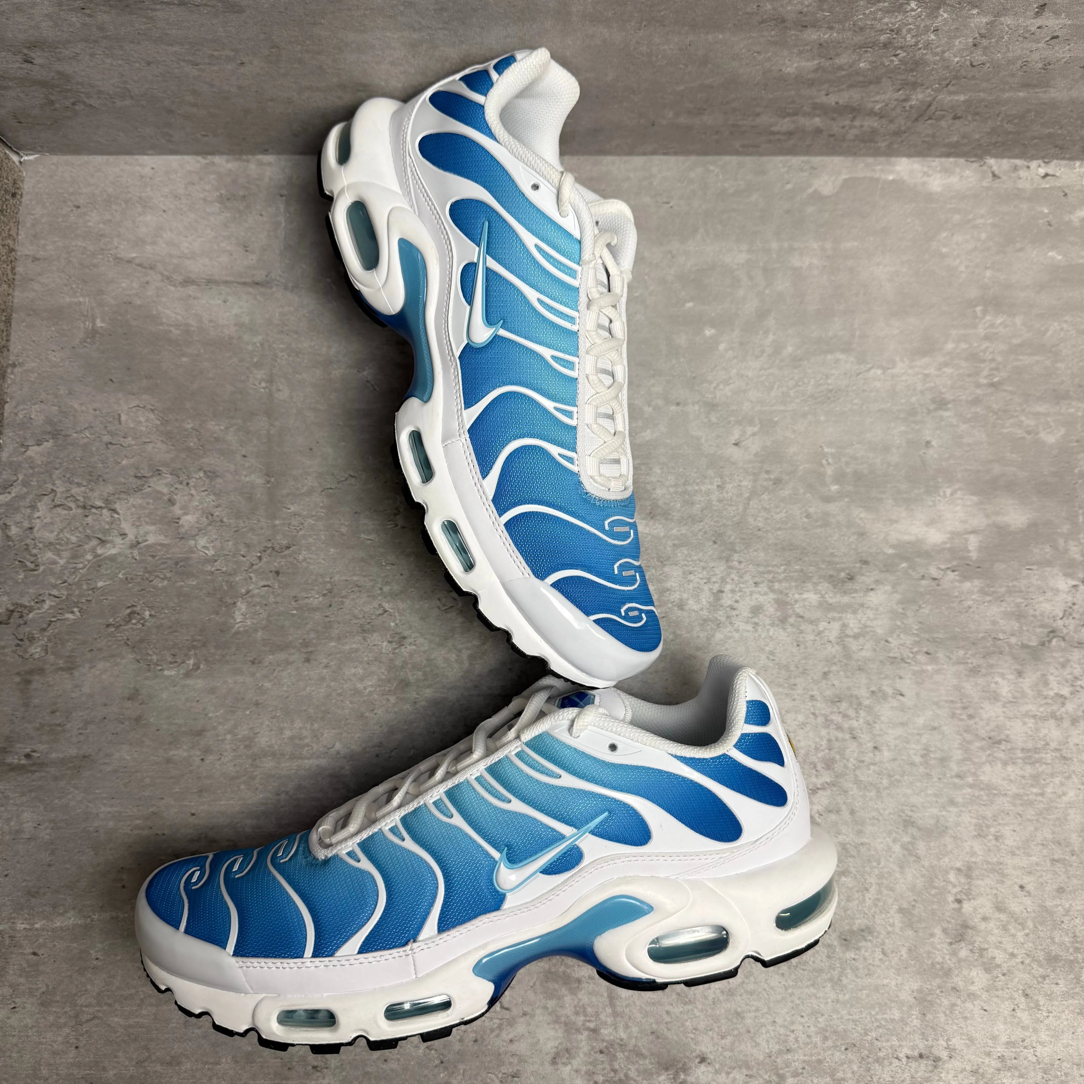 Nike Airmax Plus TN Battle Blue running in snow shoes running clubs