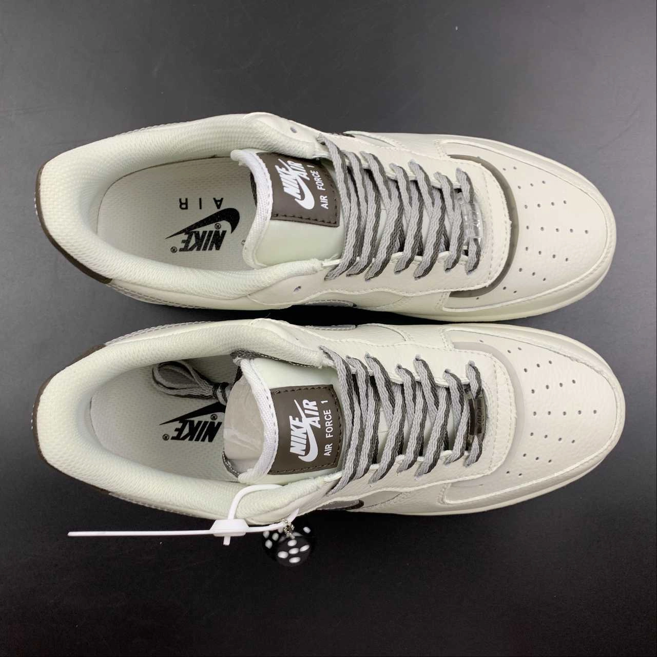 Air Force 1 07 Low Dice God Cream Brown Gray CW1574-801 Spin Hike