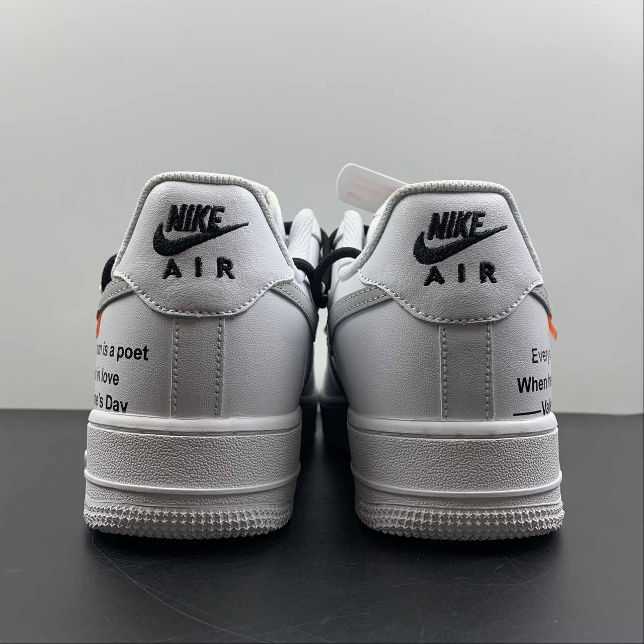 Quick Move Air Force 1 07 Low White Black Silver CV1724-115