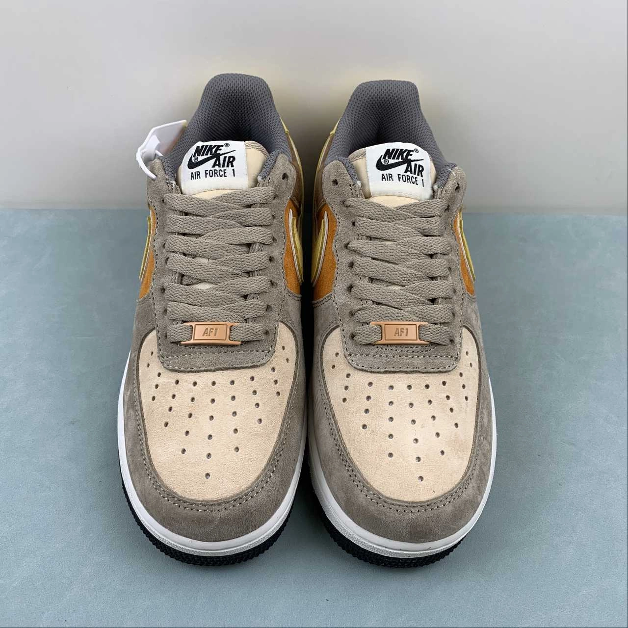 Air Force 1 07 Low Yellow Brown Gray LF8989-555 Sun Path Snow Step