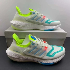 Slip   On Design Reinforced Stitch Detail Adidas UltraBoost 22 White Skyrus Minrus