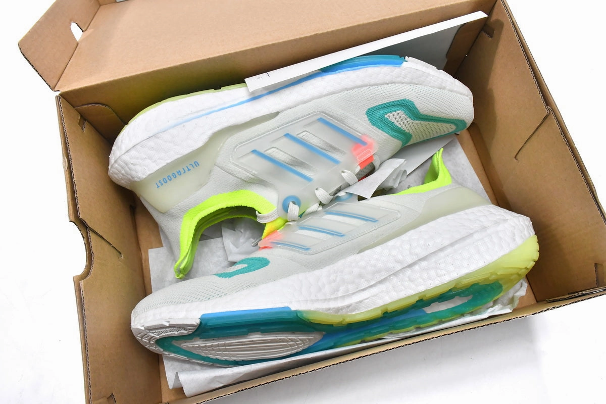 Adidas UltraBoost 22 White Skyrus Minrus Secure lacing system Slip Guard