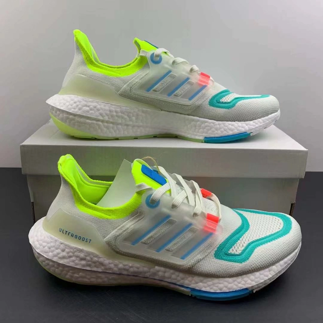 Slip   On Design Reinforced Stitch Detail Adidas UltraBoost 22 White Skyrus Minrus