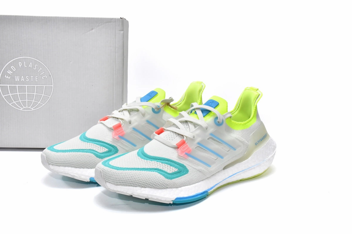 Adidas UltraBoost 22 White Skyrus Minrus Dynamic Lacing