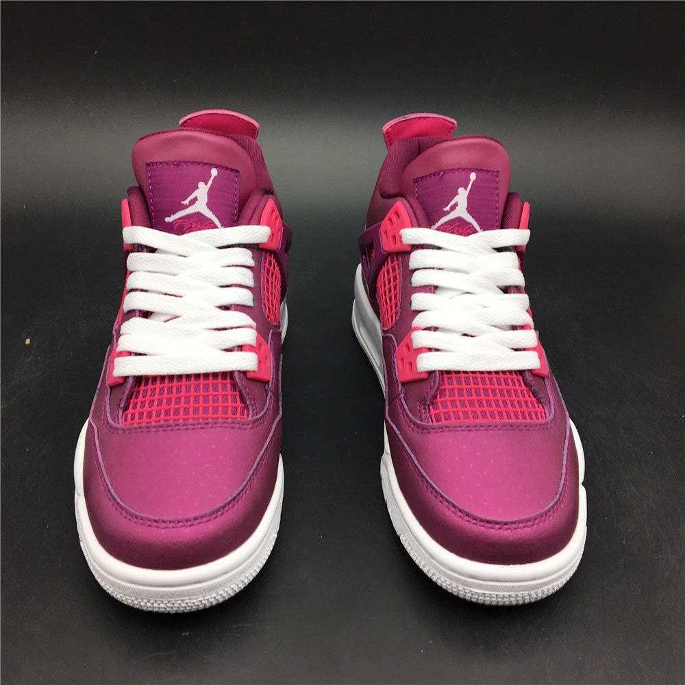 Air Jordan 4 Retro True Berry Rush Pink White 487724-661 Airflow Channeling Sleek Comfort