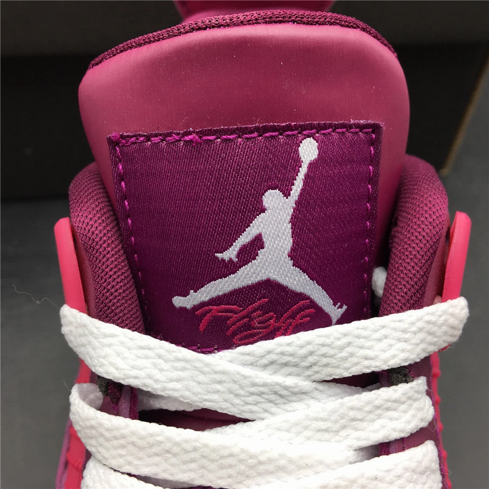 Pure Lines Comfort Strap Air Jordan 4 Retro True Berry Rush Pink White 487724-661