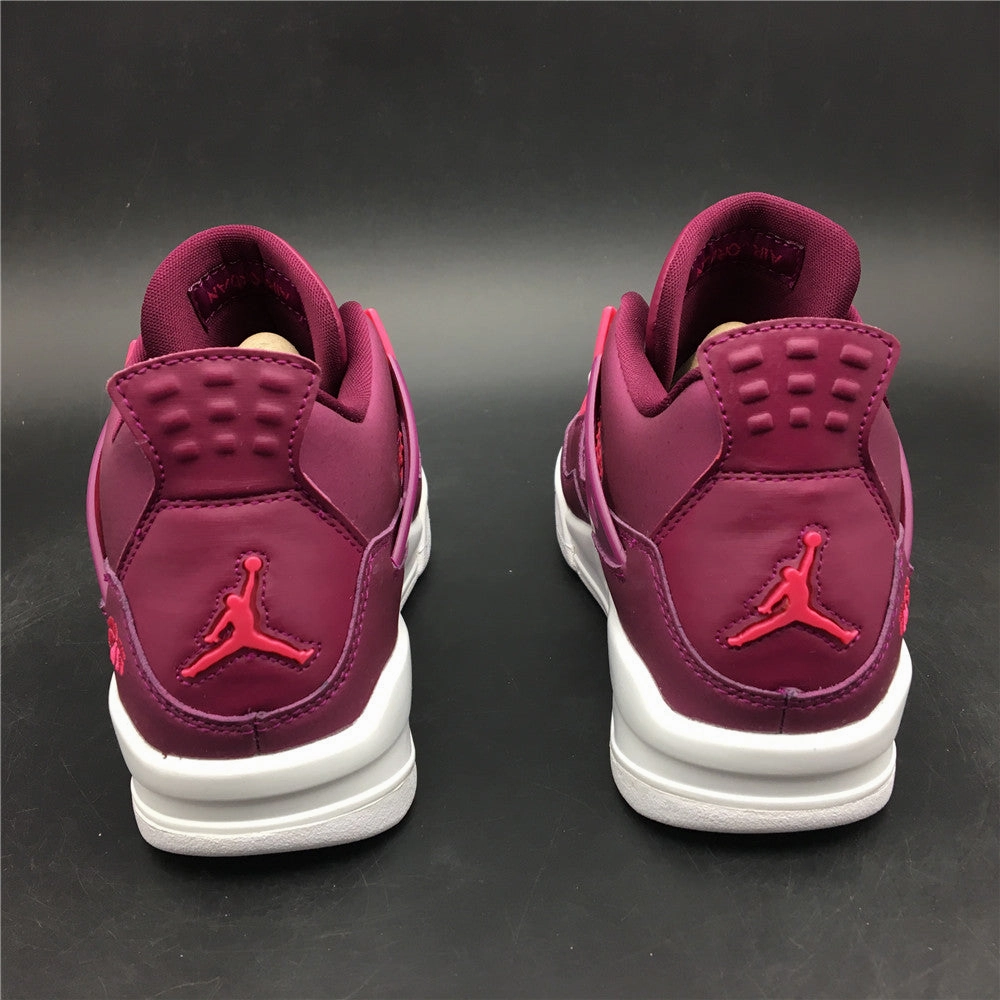 Air Jordan 4 Retro True Berry Rush Pink White 487724-661 Abrasion Proof Stitching Quick Outfits