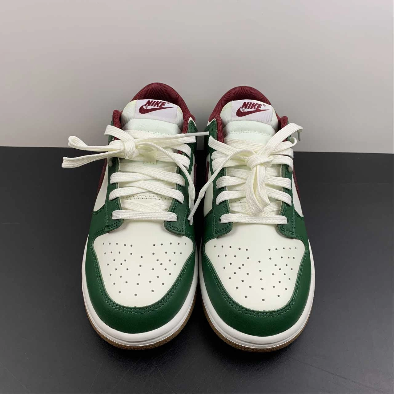 Eco Build SB Dunk Low Gorge Green Team Red Gum Medium Brown FB7160-161