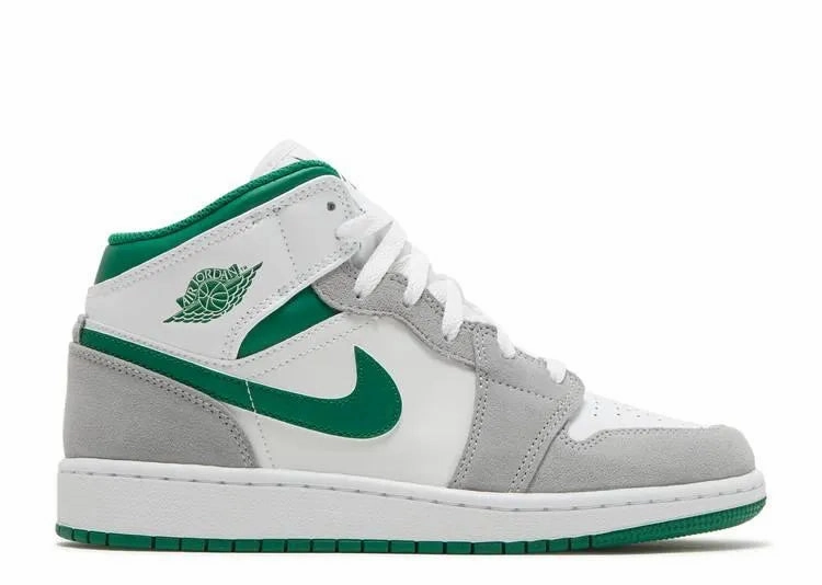 Long distance High Top Support Air Jordan 1 Mid Pine Green (GS)
