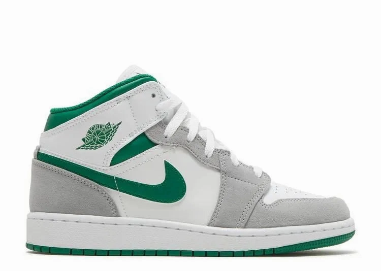 Maximum Support Air Jordan 1 Mid Pine Green (GS)