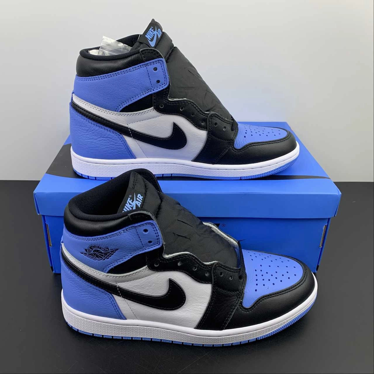 Reinforced Sides Air Jordan 1 Retro High OG UNC Toe University Blue White Black DZ5485-400