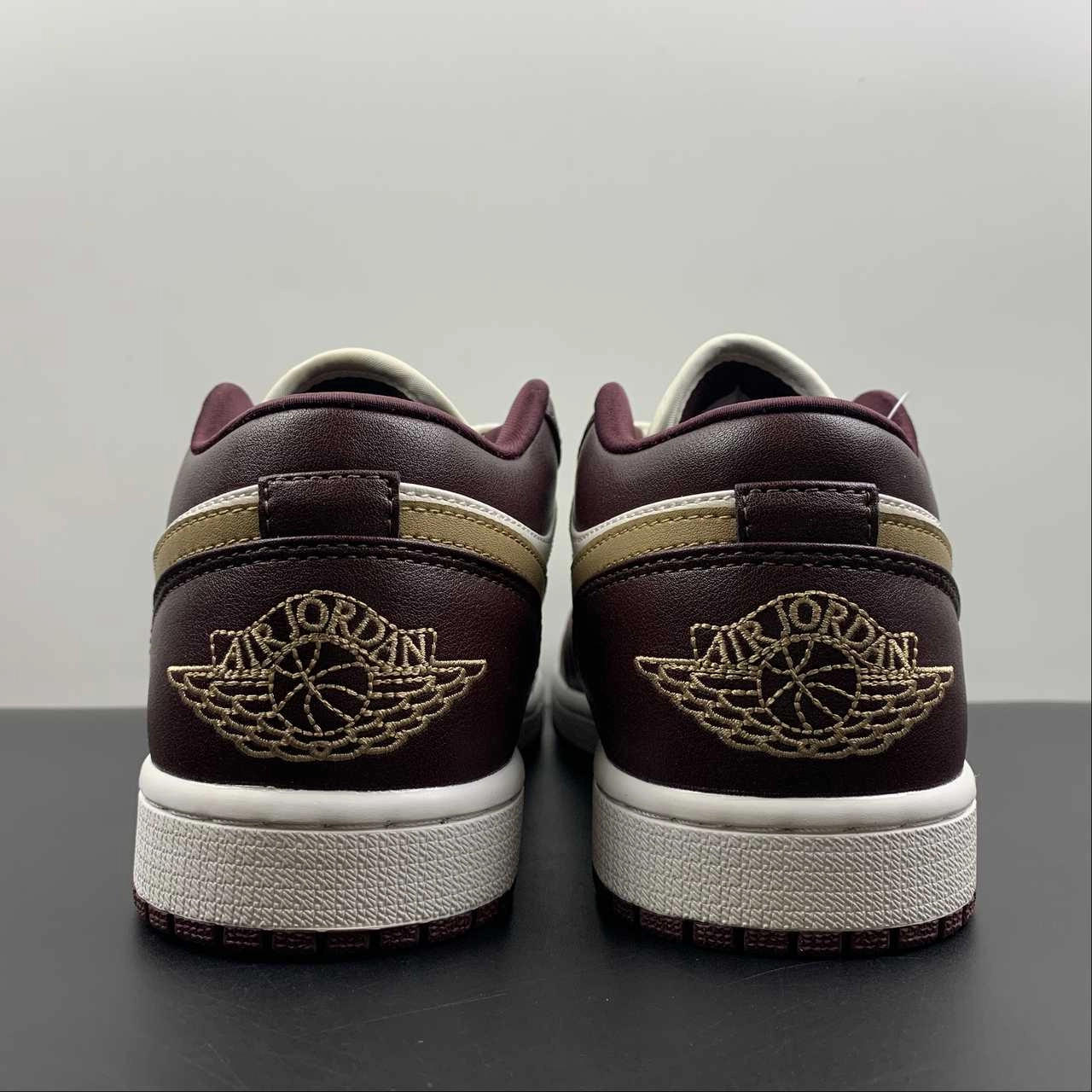 Heel Crash Pads Walk Fit Air Jordan 1 Low Shadow Brown Sail Brown Kelp DC0774-200