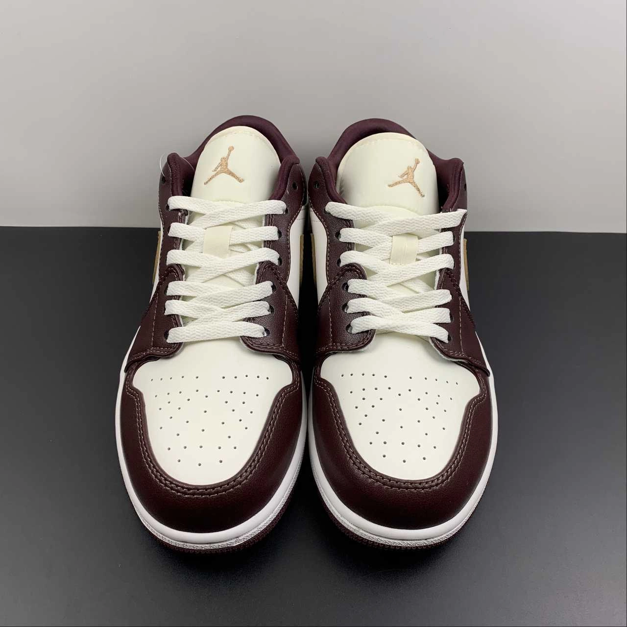 Multi-Sport Design Traction Optimized Grip Air Jordan 1 Low Shadow Brown Sail Brown Kelp DC0774-200