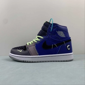Zion Williamson x Air Jordan 1 High Voodoo Blue Purple Black DZ5485-420 Compression Activated Fit
