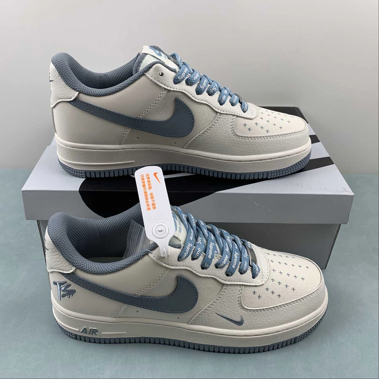 Terror Squad x Air Force 1 Low Blue Off White PF9055-757 Supportive sole