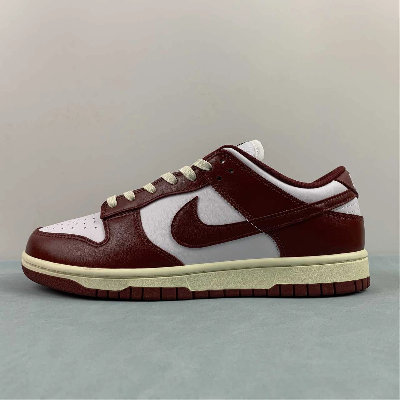 SB Dunk Low PRM Vintage Team Red White Coconut Milk FJ4555-100 Orthopedic Impact Zones Urban Chic