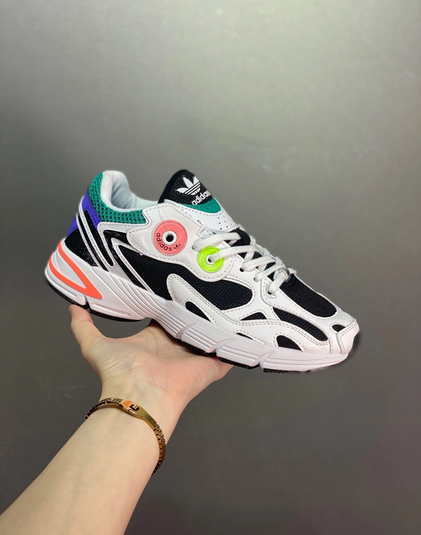 Breathable Outsole Flexible Cushion Adidas Astir White Black Acid Red GY1122