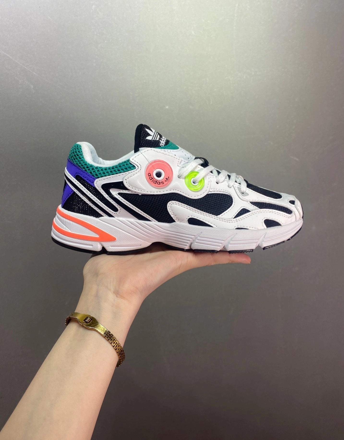 Adidas Astir White Black Acid Red GY1122 Cool Down Reinforced Soles