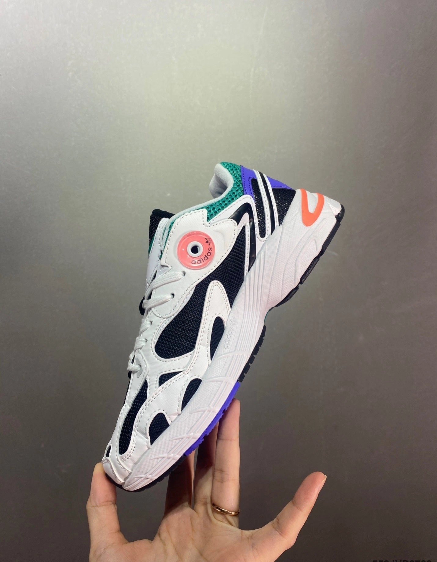 running sunglasses Adidas Astir White Black Acid Red GY1122