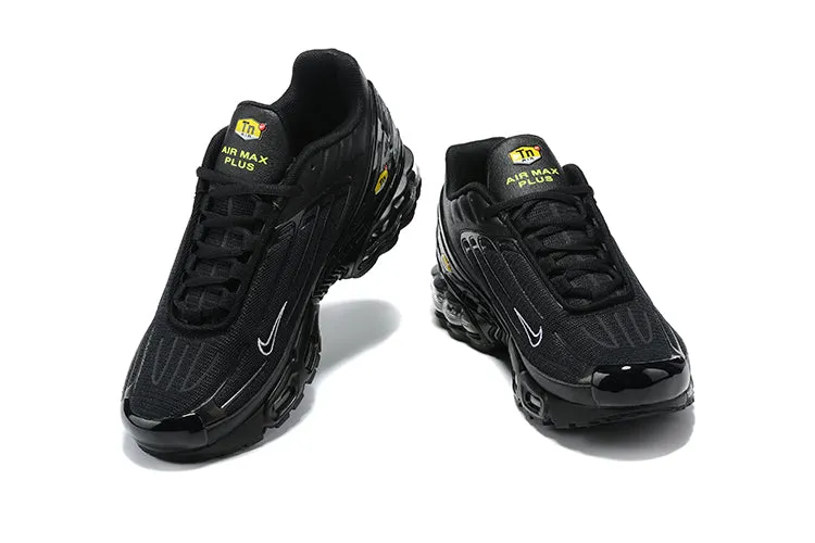 Air Max Plus 3 Black Just do It DJ6877-001 male running gear coastal - climate shoes
