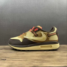 Travis Scott x Air Max 1 Wheat Cactus Jack Baroque Brown DO9392-200 heel - cup support
