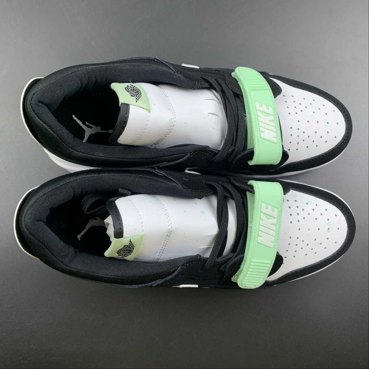 Dual Density Outsole Air Jordan Legacy 312 Low Black White Fluorescent Green CJ5500-013