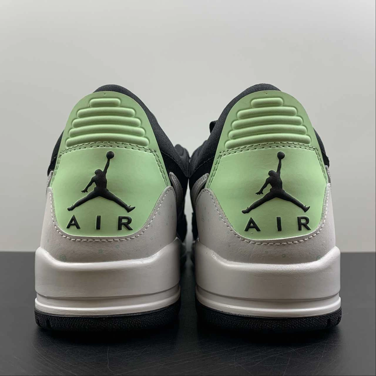 Fast Play Shoes Flexible Arch Design Air Jordan Legacy 312 Low Black White Fluorescent Green CJ5500-013