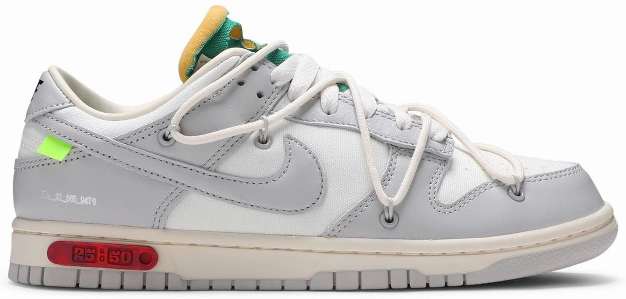 Nike Dunk x Off White Lot 25/50 All-around comfort Stable Walk