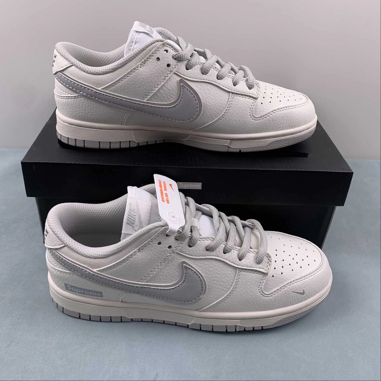 Supreme x SB Dunk Low Off White Gray RM2308-233 Dry Fast AntiSlip