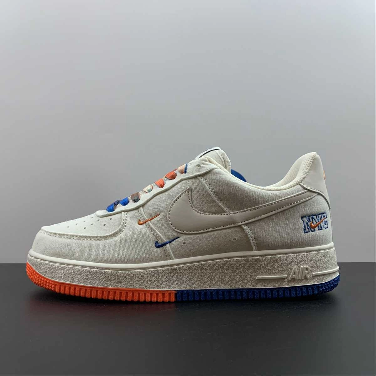 Air Force 1 07 NYC Beige Orange Blue Turn Step Street Fest