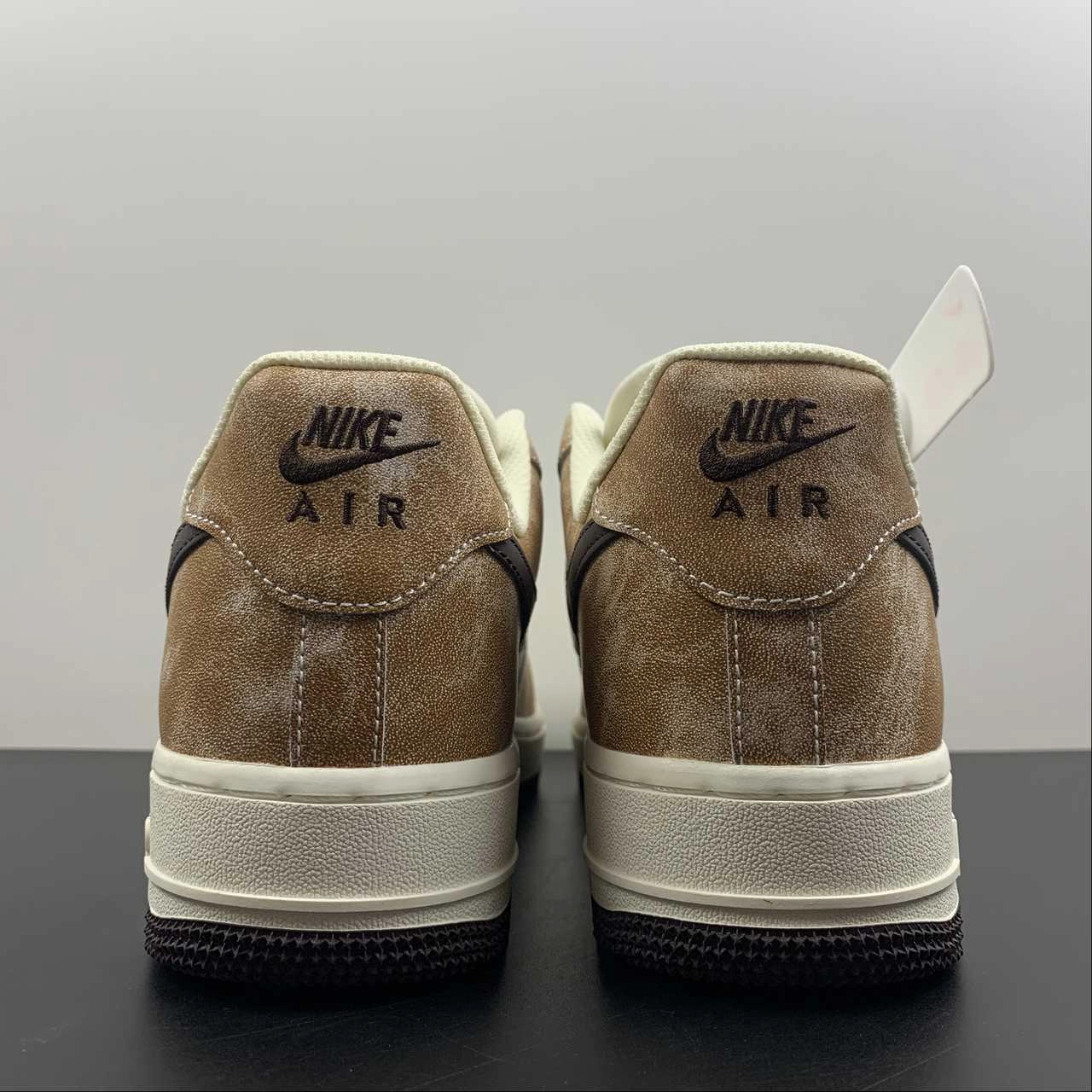 Air Force 1 Low Brown White Black BX5815-536 Quick Action