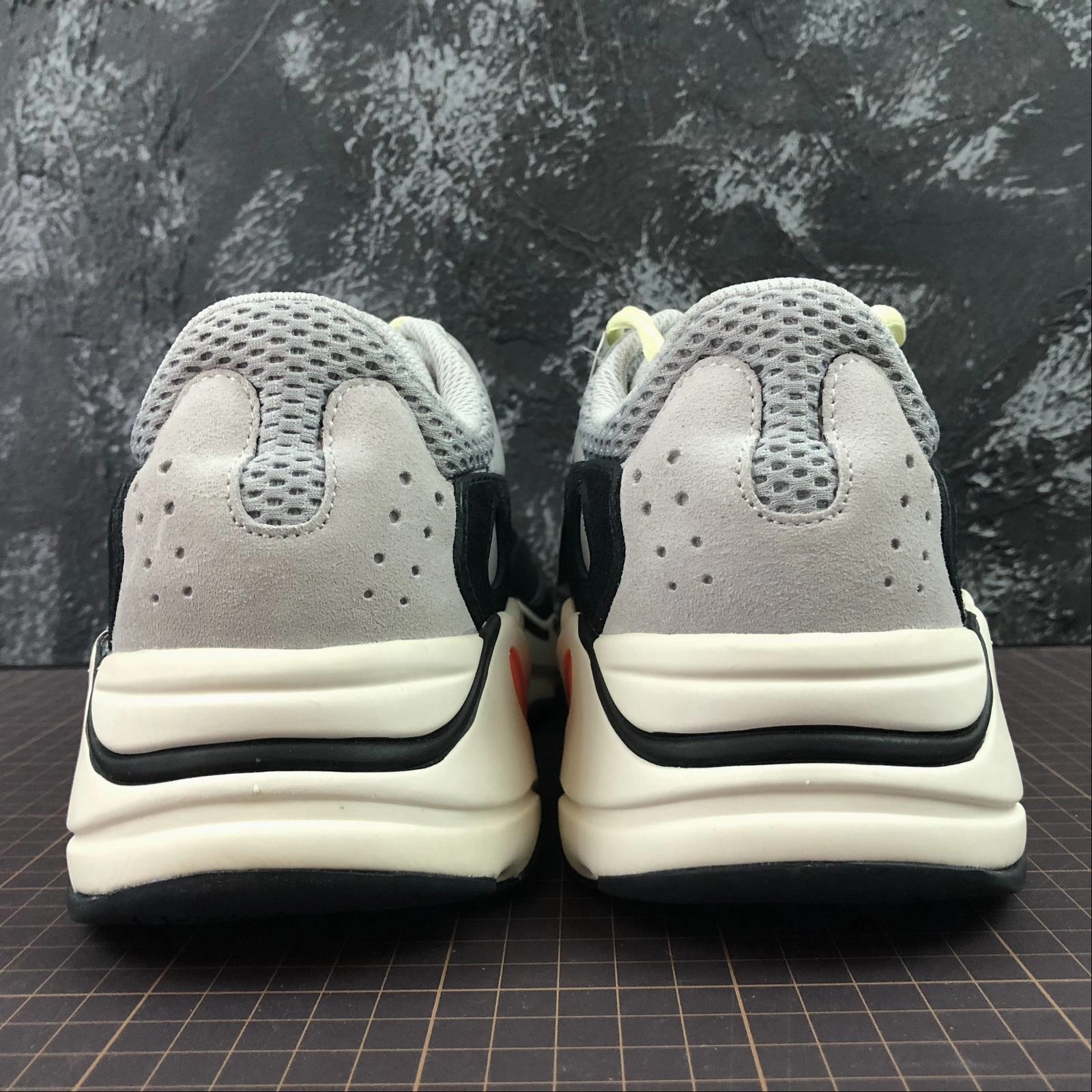 arch - supported running wear Sunny running comfort Adidas Yeezy Boost 700 Wave Runner Core Solid Gray Chalk Black White B75571
