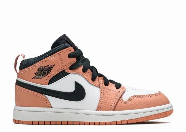 Push Step Travel Ready Air Jordan 1 Mid Pink Quartz (TD)