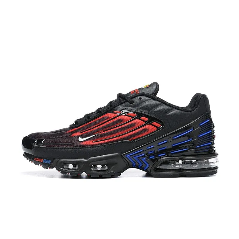 Air Max Plus 3 Black Racer Blue University Red White FN7806-001 Flex Fit Responsive Design