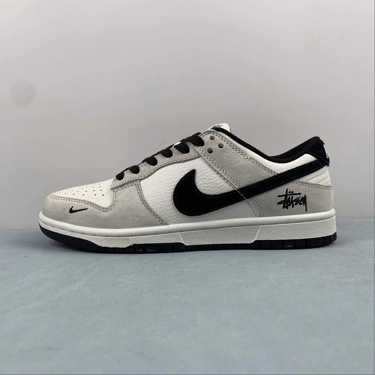 Stussy x SB Dunk Low Off White Black FC1688-151 Modern Casual Sporty Comfort