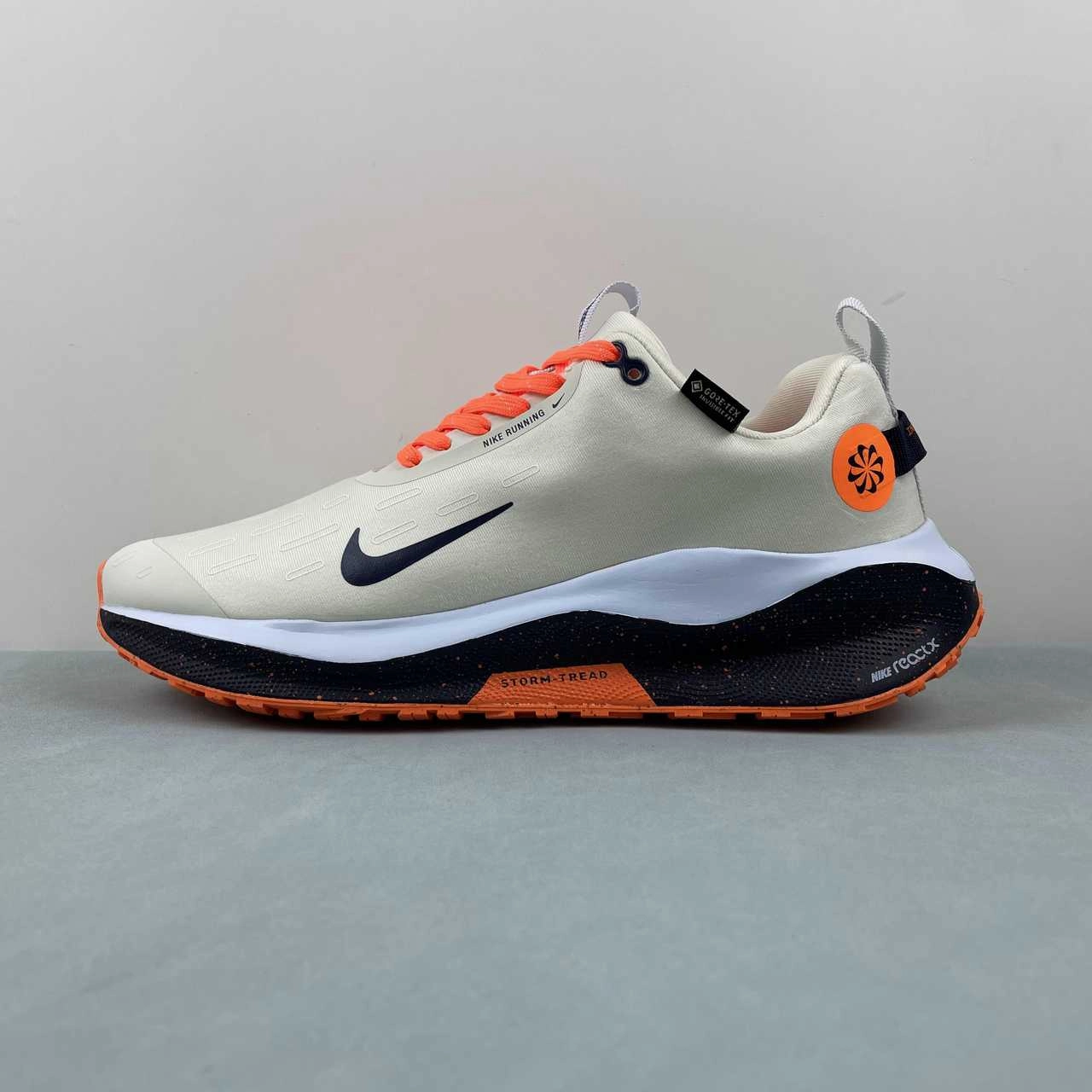 Nike React Infinity Run 4 GORE-TEX Sea Glass Blue Tint Total Orange Purple Ink FB2204-002 running for a form of meditation