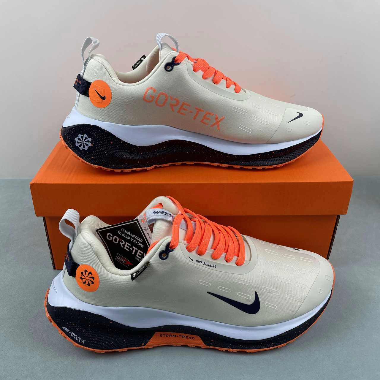 forefoot - support running option Nike React Infinity Run 4 GORE-TEX Sea Glass Blue Tint Total Orange Purple Ink FB2204-002