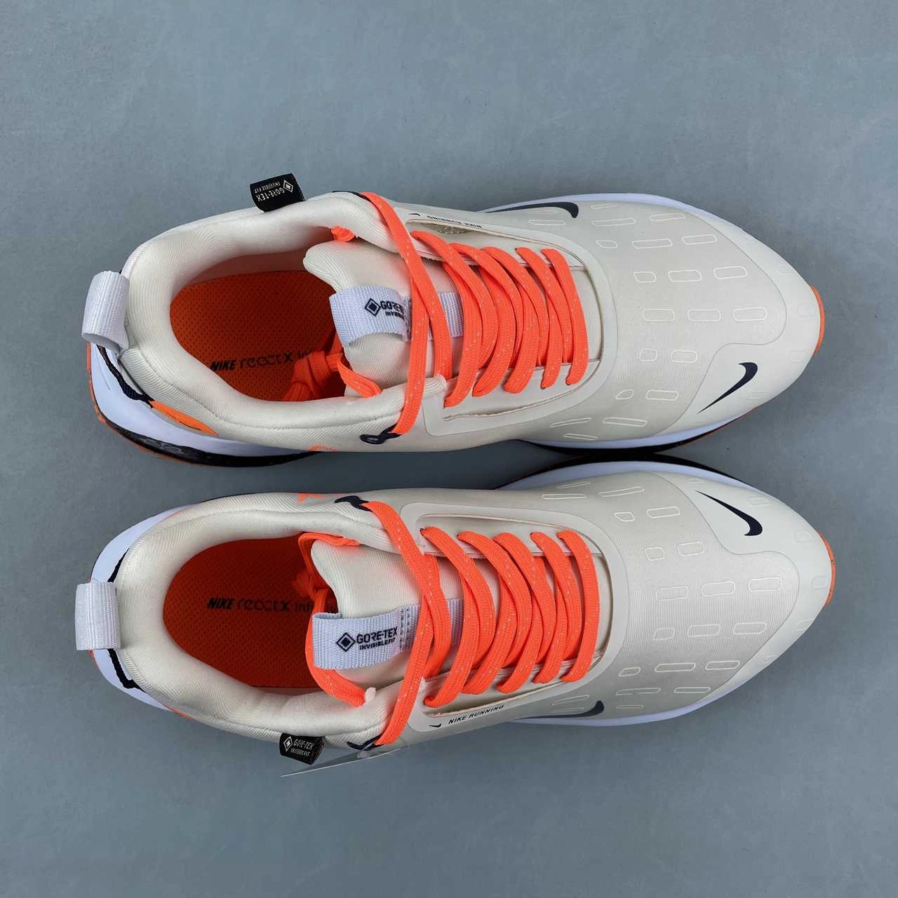 table tennis shoes Propelium Nike React Infinity Run 4 GORE-TEX Sea Glass Blue Tint Total Orange Purple Ink FB2204-002