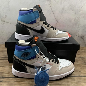 Air Jordan 1 Retro High OG White Black Orange (2021) DC6515-100 Anti Slip Tread Pattern Speed Form
