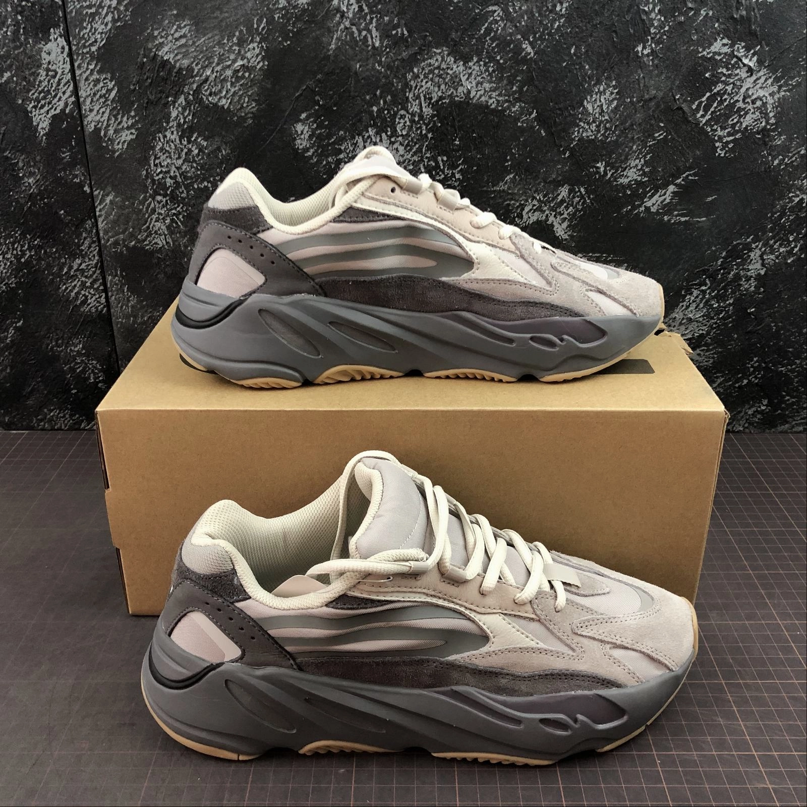Adidas Yeezy Boost 700 V2 Grey Brown FU7914 running in a delta area shoes High Mileage