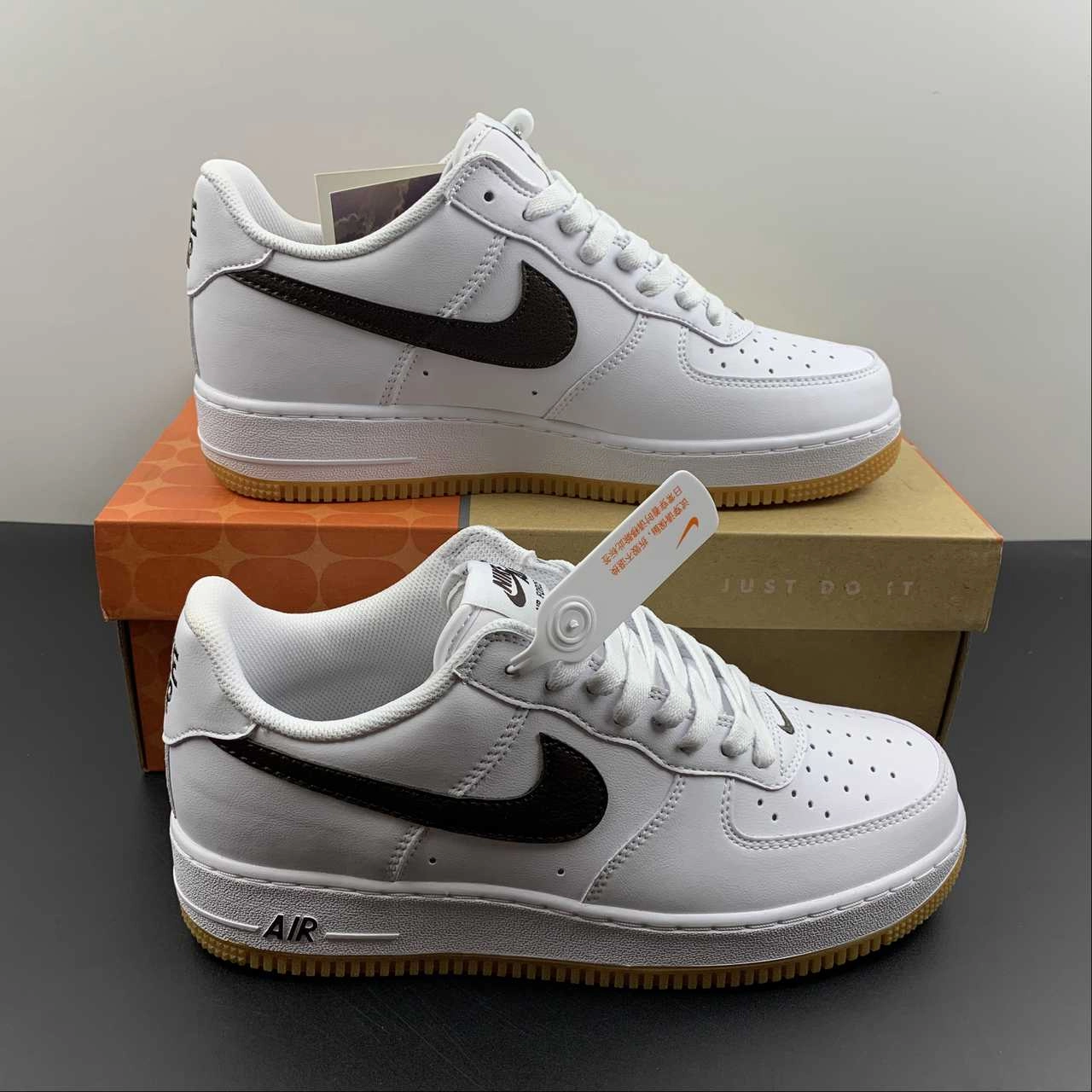 Minimal Detail Air Force 1 07 Low Dark White Brown DM0576-100