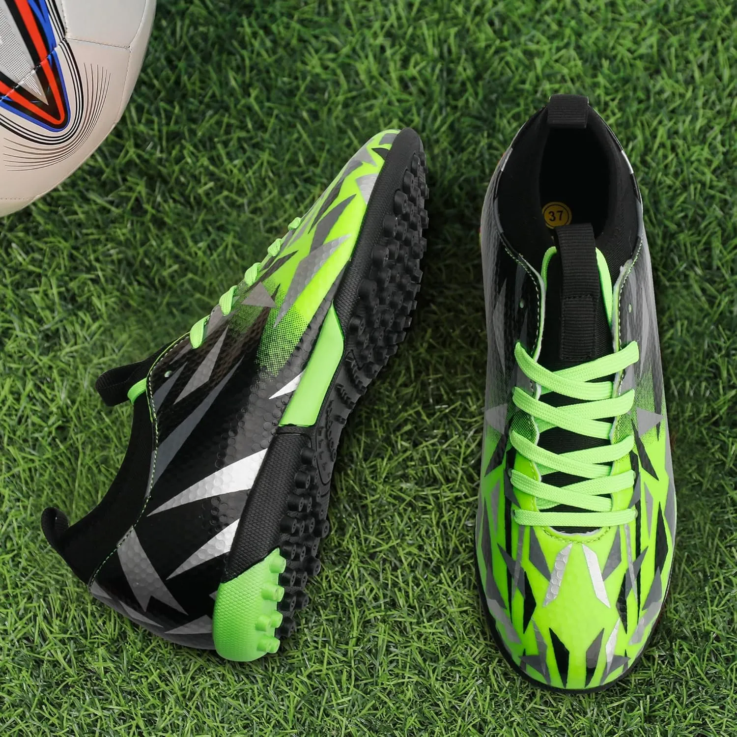 Turf Soccer Cleats Little Kids Big Kids Indoor TF Soccer Shoes Outdoor for Boys Girls