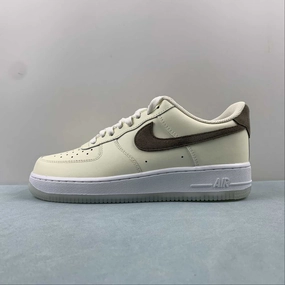 Air Force 1 07 Low Sail Khaki Coconut Milk White FN5832-101 Breathable Outsole Bus stop