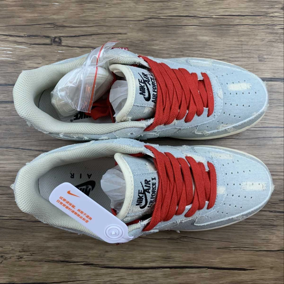 Air Force 1 07 SU19 Levis Beige Blue Sail Synthetic   material