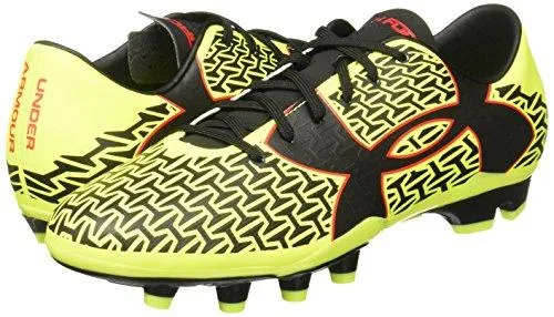 Ua Cf Force 2.0 Fg HighVis Yellow/Rocket Red/Black Sneaker 11 D M