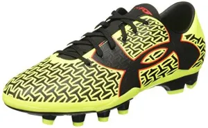 Ua Cf Force 2.0 Fg HighVis Yellow/Rocket Red/Black Sneaker 11 D M