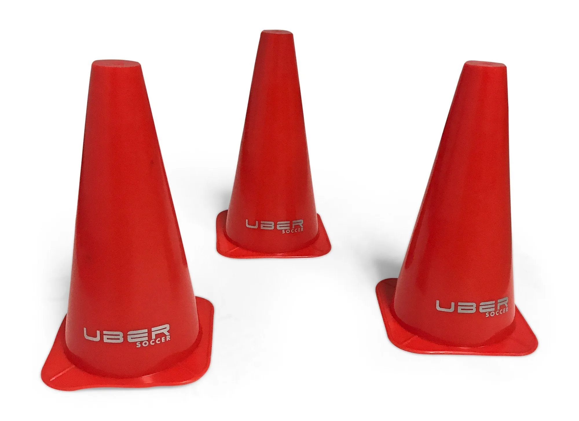 Uber Soccer Training cones (Witches Hats) - Set of 10