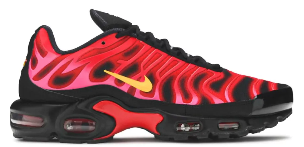 NIKE X SUPREME TN AIR MAX PLUS 'BLACK RED' Track Training step - in comfort